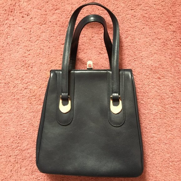 Vintage Blue Handbag - Picture 1 of 7